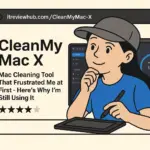 Personal journey from skeptical CleanMyMac X first-timer to confident 8-month user showing MacBook storage transformation