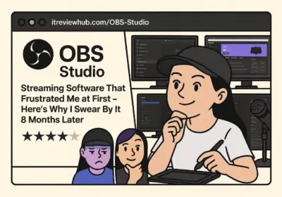 OBS Studio interface showing professional streaming capabilities vs consumer-friendly alternatives, demonstrating why 500K monthly searches reveal the ugly truth about streaming software