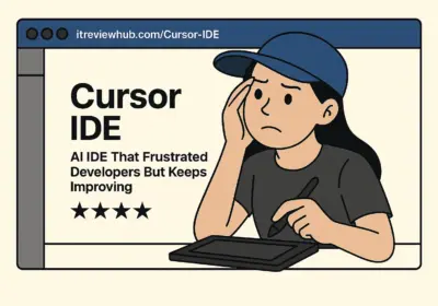 Split-screen illustration showing transformation from traditional VS Code workflow to AI-powered Cursor IDE collaboration