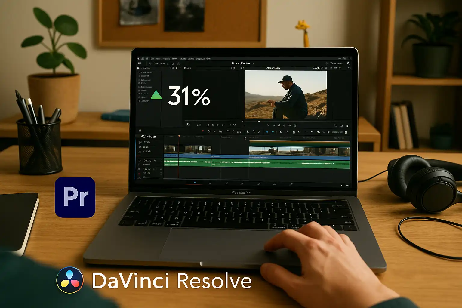 Advanced DaVinci Resolve workspace showing personal mastery journey with professional video editing results