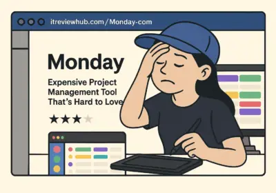 Monday.com vs Notion comparison showing cost difference and workflow complexity