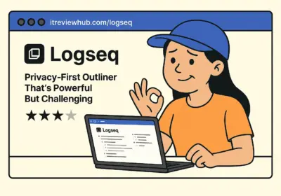 Personal journey showing Logseq interface evolution from overwhelming to manageable for privacy-focused knowledge management with realistic learning expectations