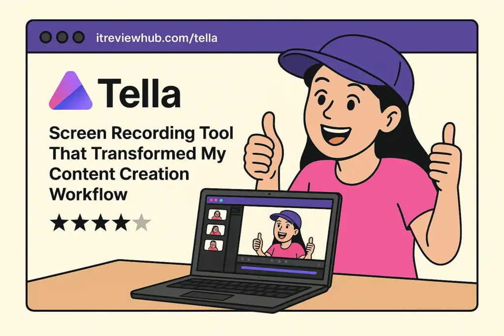 Content creator's excited reaction discovering Tella's screen recording capabilities for the first time