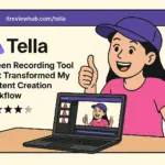 Content creator's excited reaction discovering Tella's screen recording capabilities for the first time