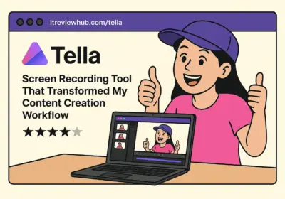 Content creator's excited reaction discovering Tella's screen recording capabilities for the first time