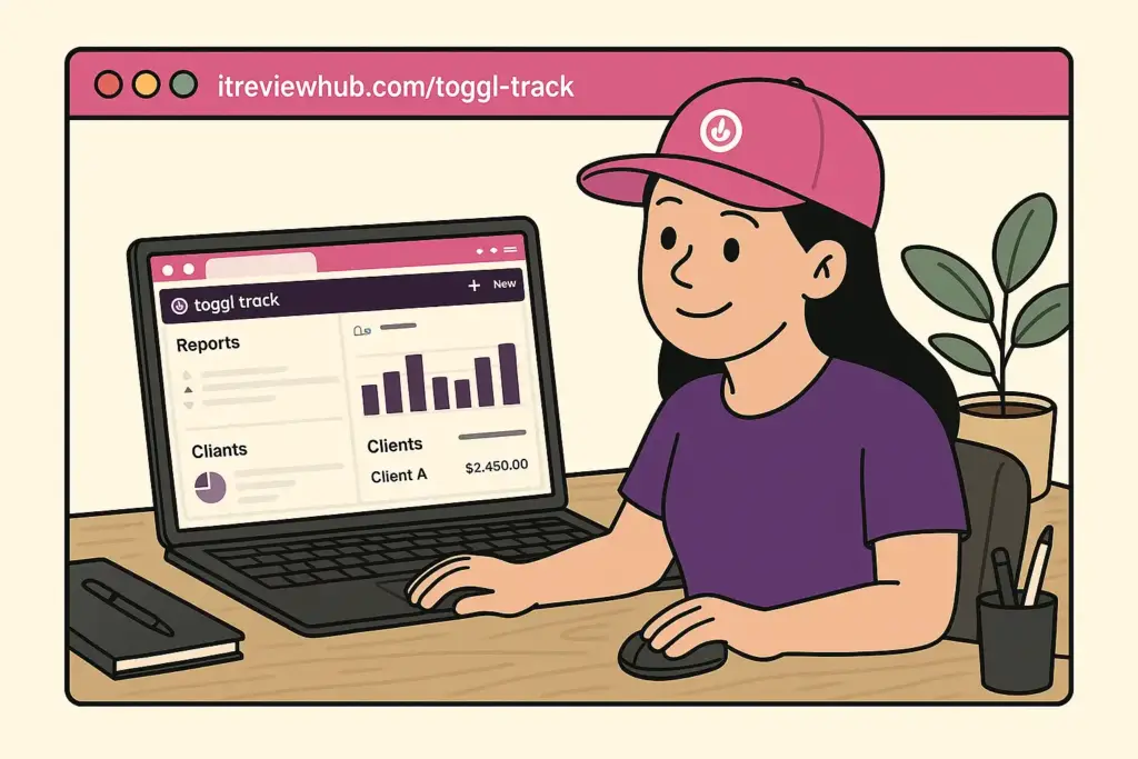Professional workflow evolution showing sophisticated Toggl Track usage with confident user satisfaction