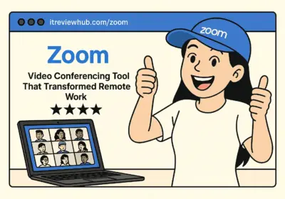 Personal transformation from Zoom skeptic to enthusiastic advocate showing excited enthusiasm expression reflecting 4.8/5.0 rating