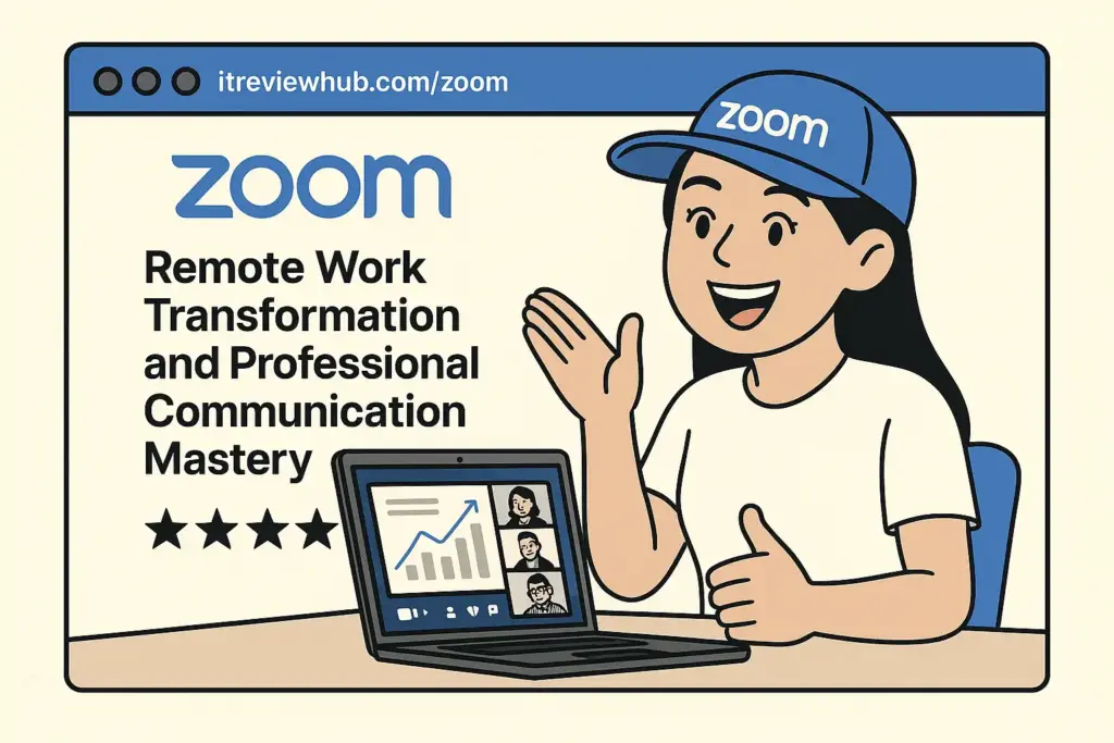 Professional mastery demonstration showing advanced Zoom usage and confident user expertise supporting 4.8/5.0 rating